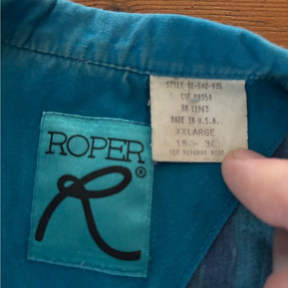 Men's Blue Patterned Jacket - Picture 3 of 3